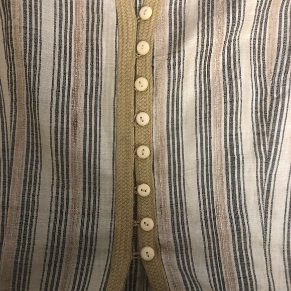 J Peterman Sleeveless Silk Long Tunic Duster Cardigan Button Front Women’s Small - Picture 4 of 15